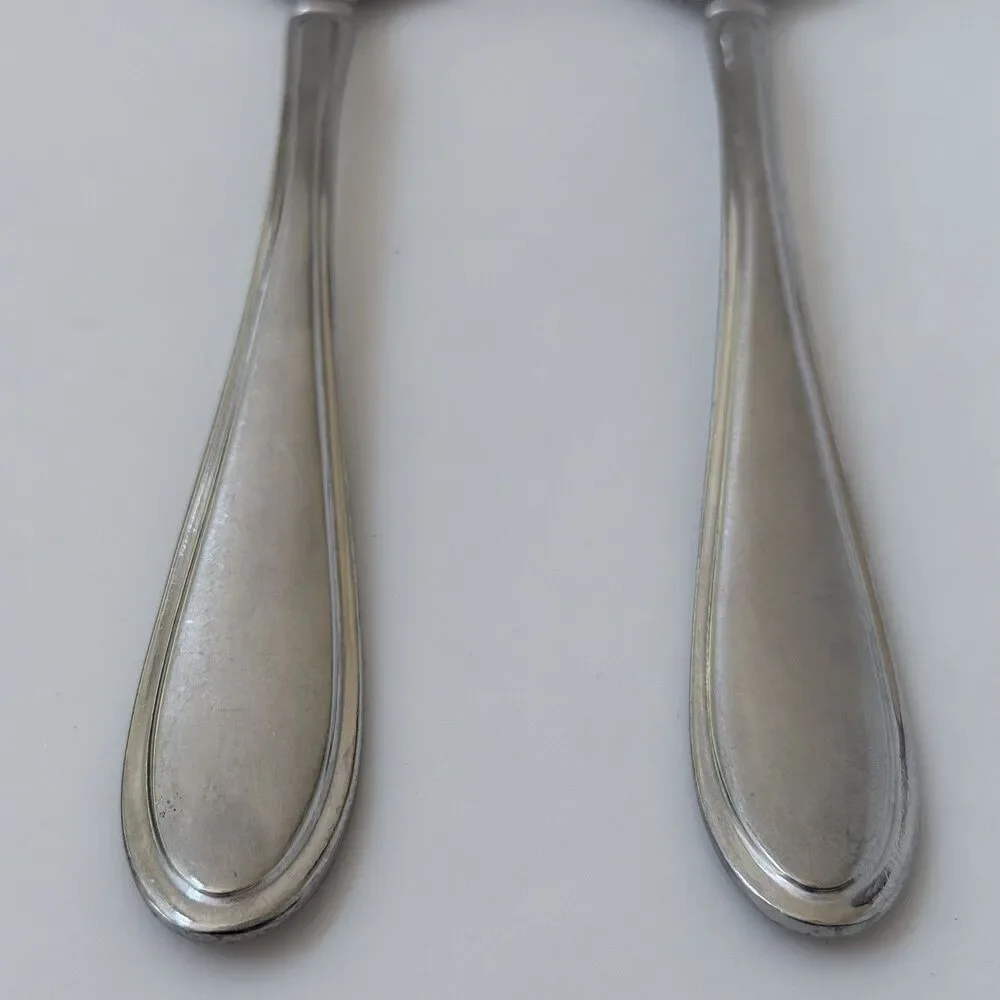 3pc Cambridge Cherish Dinner Knife and Spoons Stainless Frosted Handle